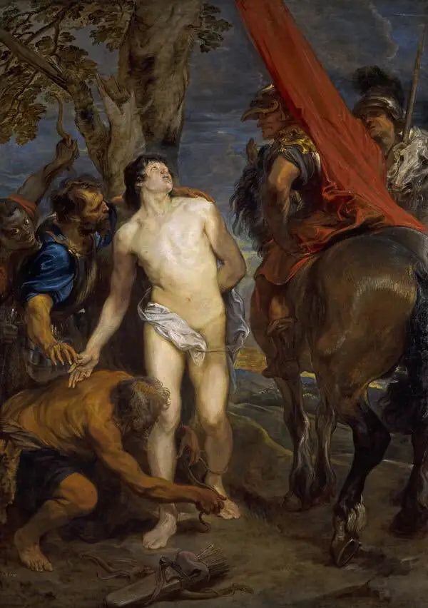 San Sebastián en camino hacia el martirio - Antoine van Dyck