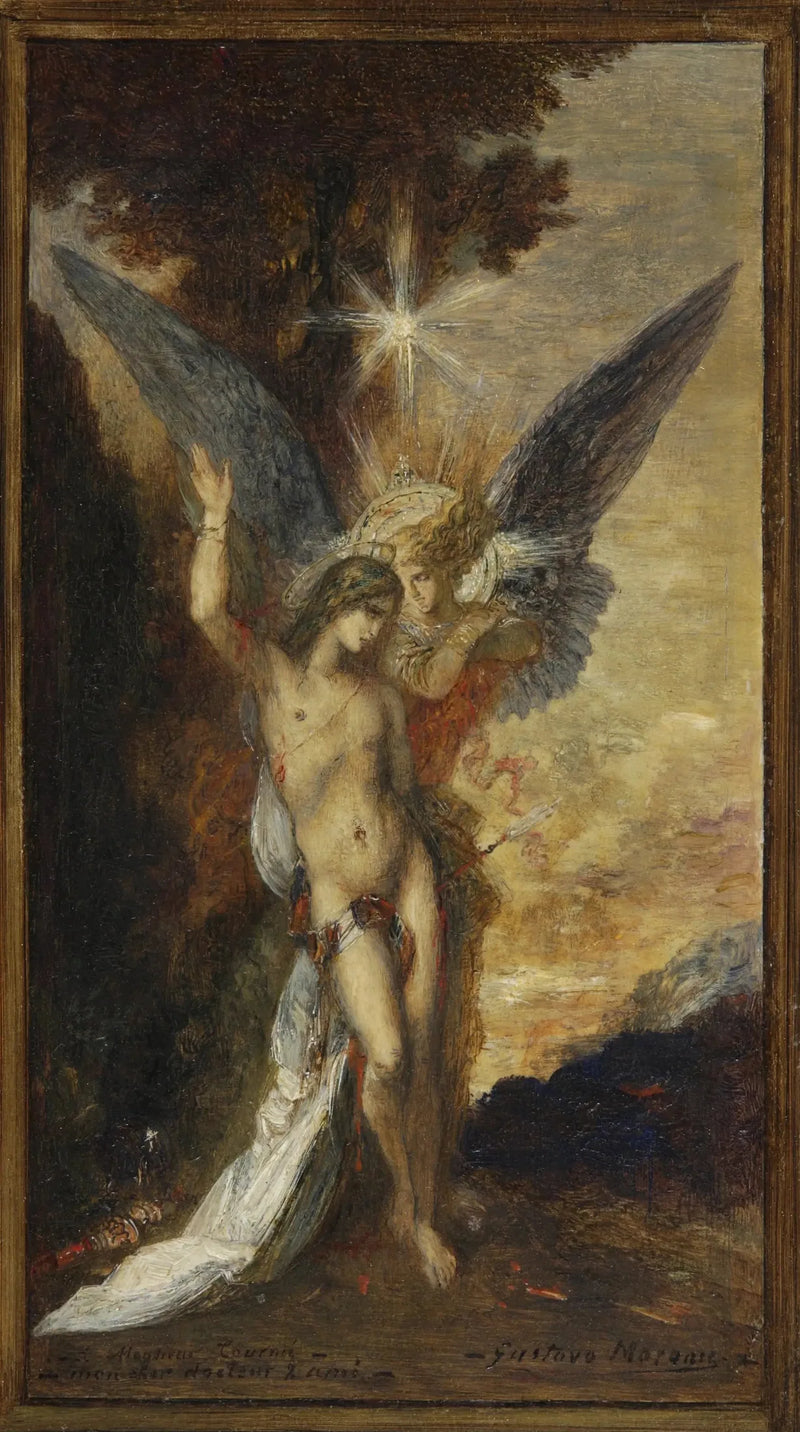 San Sebastián y el ángel - Gustave Moreau