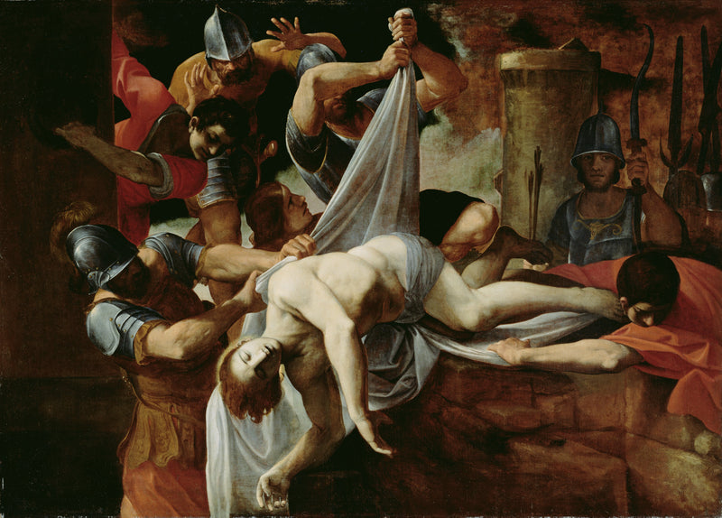 San Sebastián arrojado en la Cloaca Máxima - Ludovico Carracci