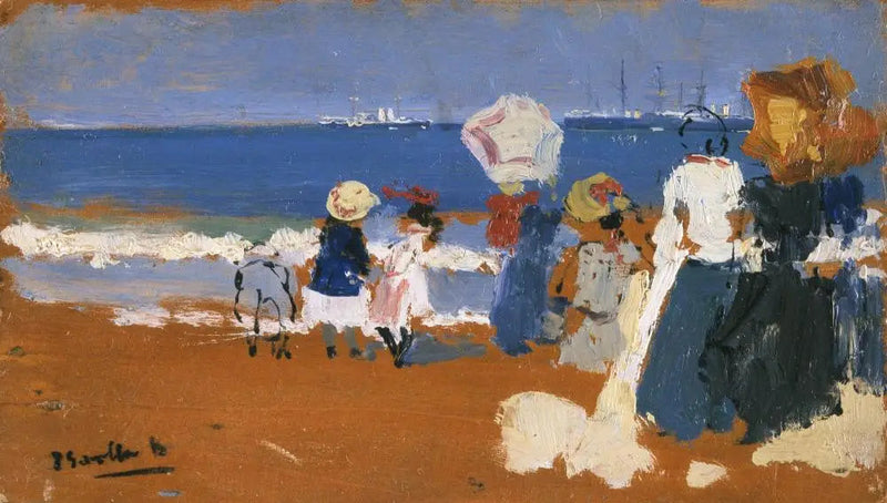 San Sebastián (Paraguas) - Joaquín Sorolla