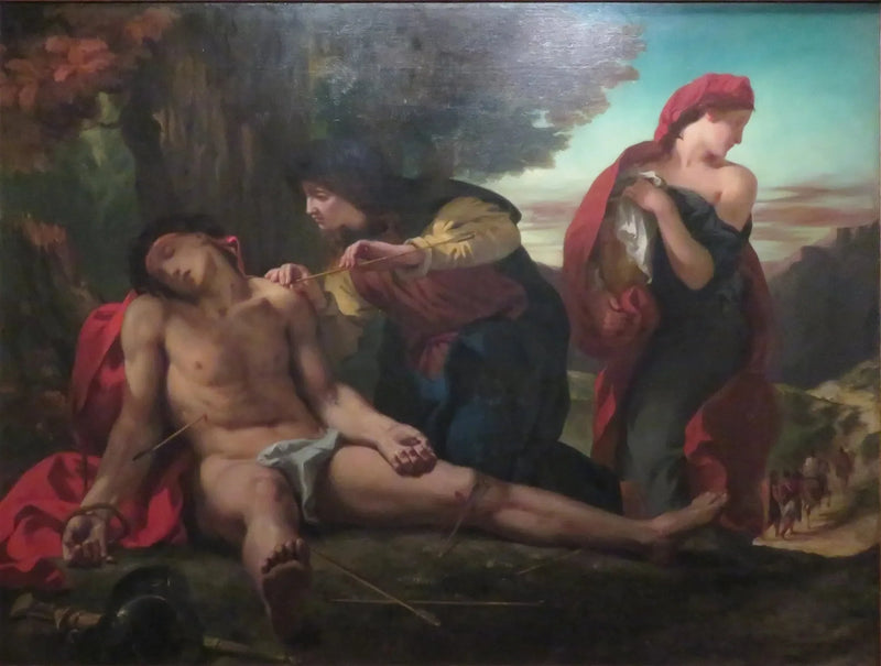 San Sebastián socorrido por las santas mujeres - Eugène Delacroix