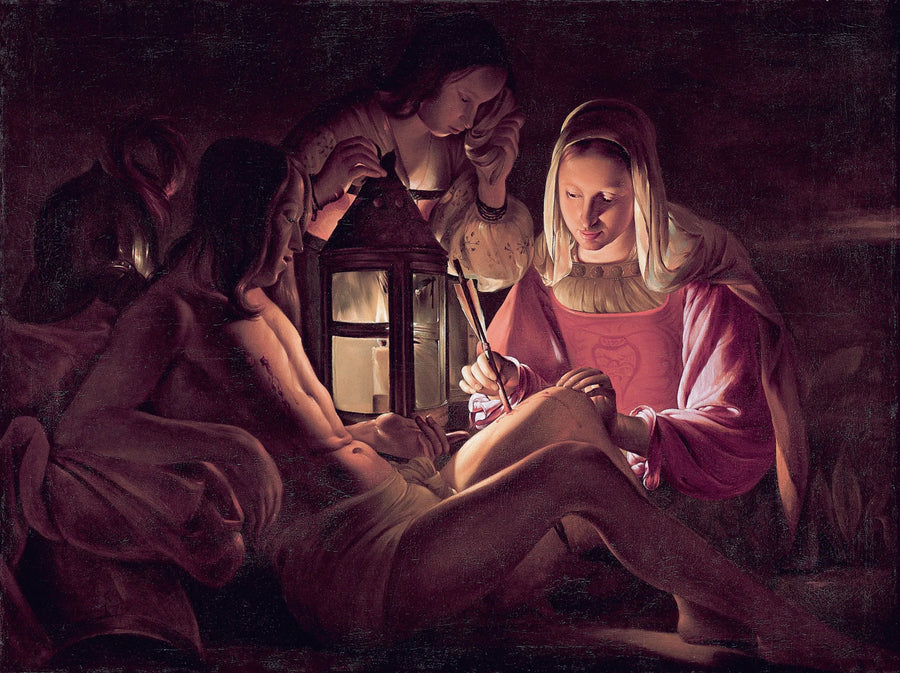 San Sebastián atendido por Irène - Georges de La Tour