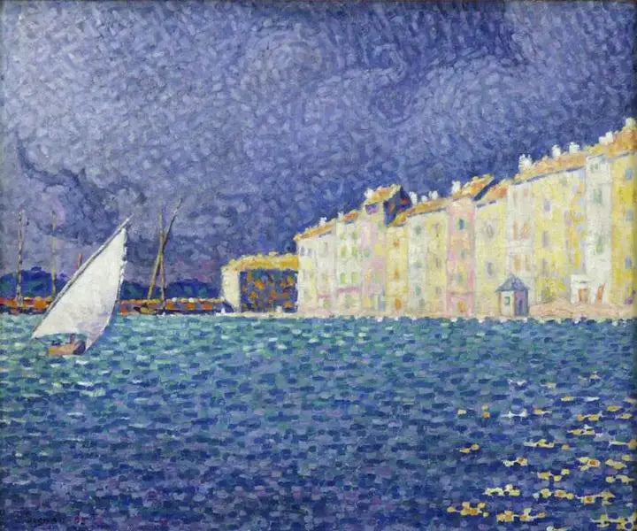 Saint-Tropez, la tormenta - Paul Signac