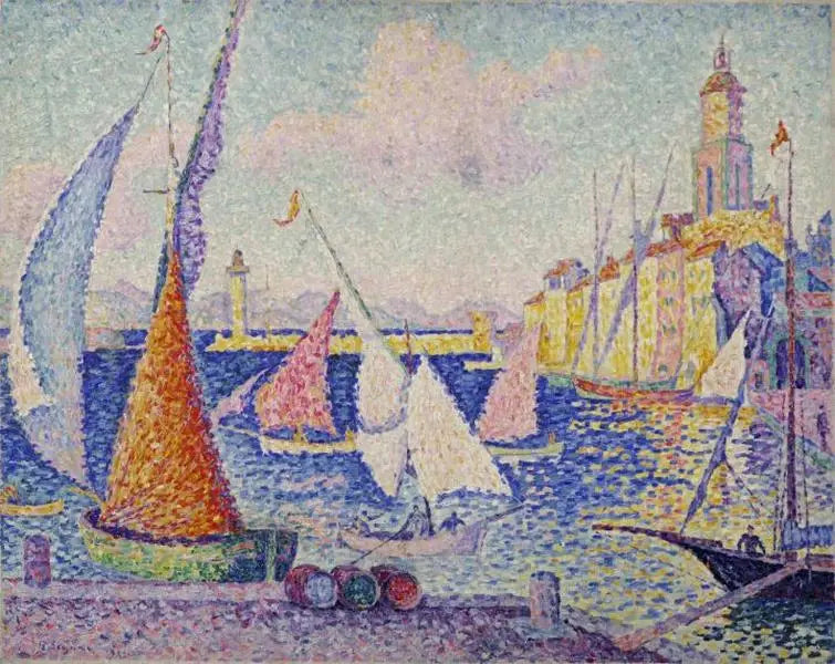 Saint-Tropez, el muelle - Paul Signac