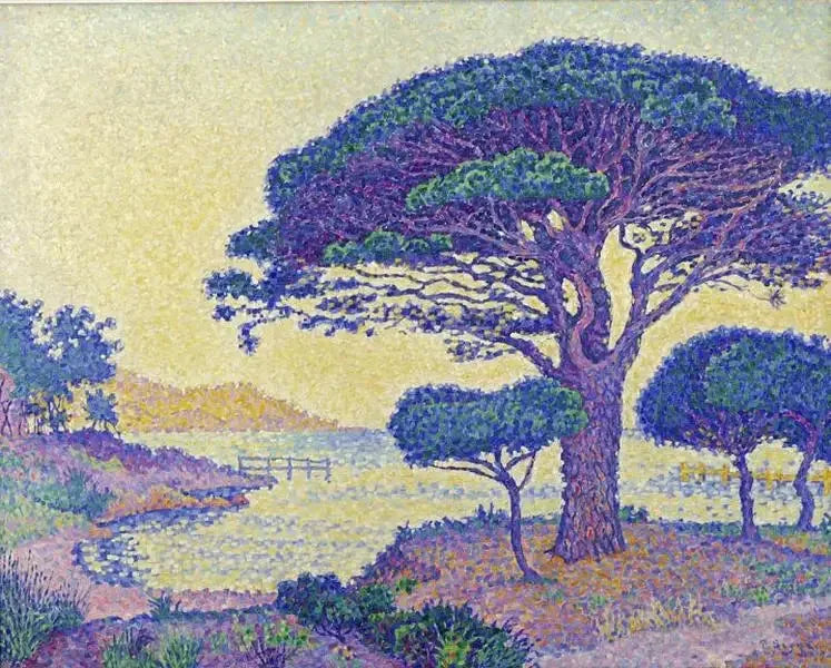 Saint-Tropez, los pinos parasoles en Canoubiers - Paul Signac