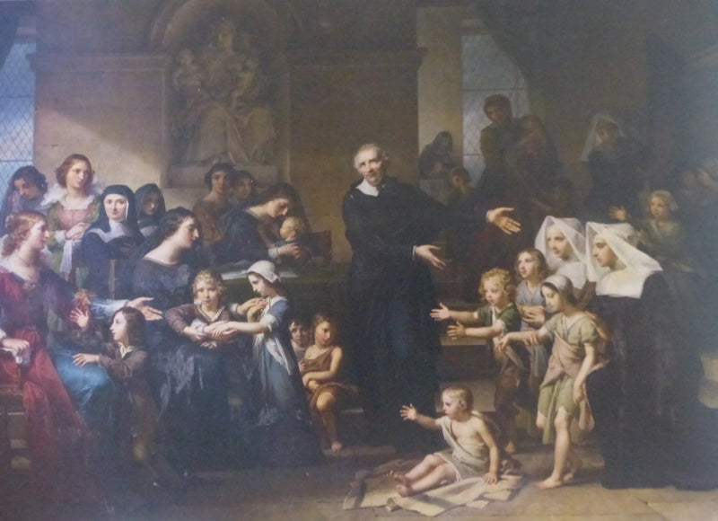San Vicente de Paúl predicando la caridad - Charles Meynier