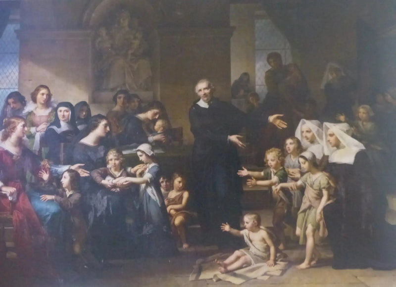 San Vicente de Paúl predicando la caridad - Charles Meynier