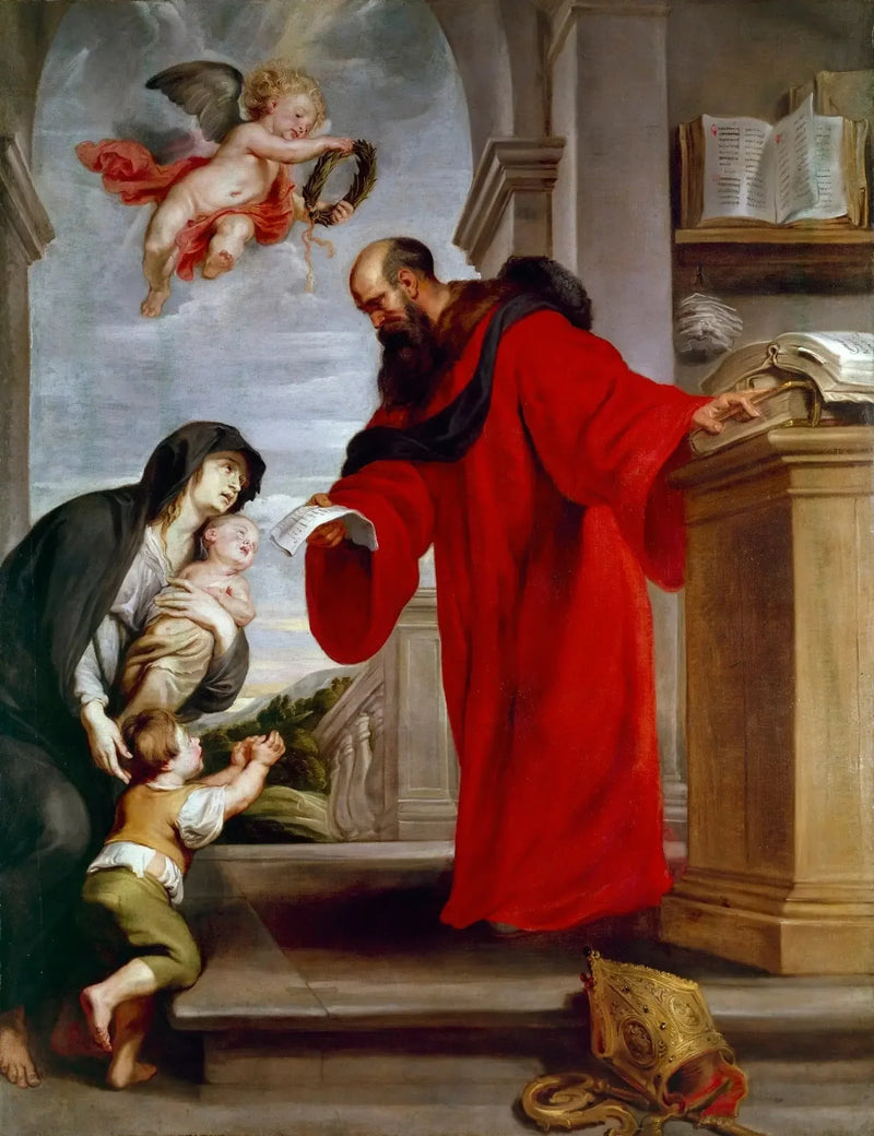 San Yves de Tréguier, patrón de los abogados, defensor de las viudas y huérfanos - Peter Paul Rubens