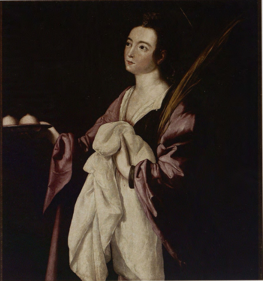 Santa Águeda - Francisco de Zurbarán