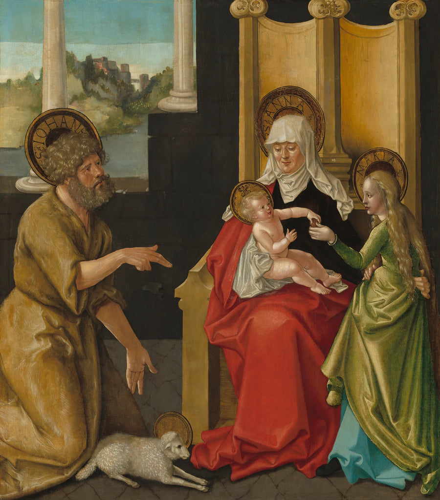 Santa Ana con el Niño Jesús, la Virgen y san Juan Bautista - Hans Baldung Grien