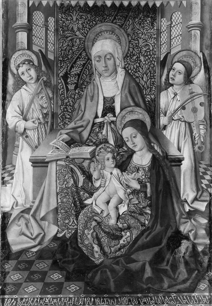 Sainte Anne intronisée avec la Vierge et l'Enfant - Osma Master