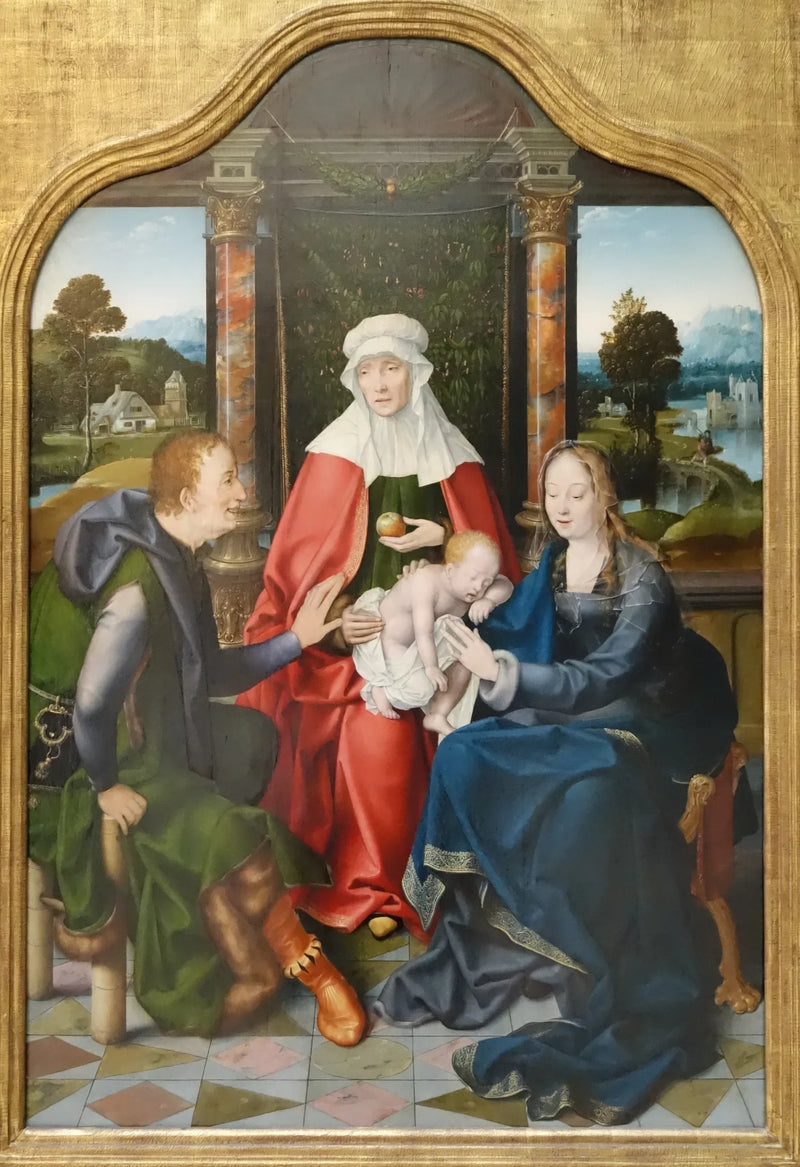 Santa Ana Trinitaria y San Joaquín - Joos van Cleve