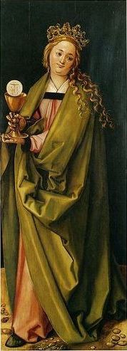 Sainte Barbe - Hans Baldung Grien image 1 tableau peint à l’huile sur toile