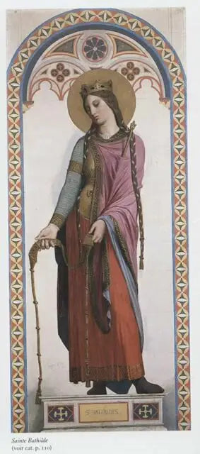 Sainte Bathilde de Chelles - Jean-Auguste-Dominique Ingres image 1 reproduction d’œuvre d’art à l’huile