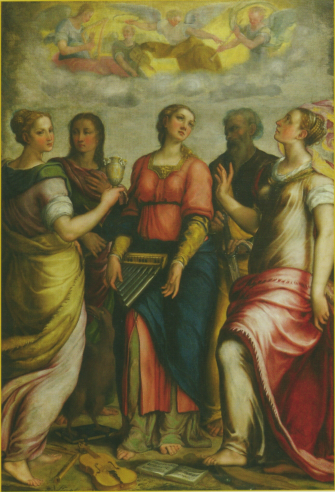Sainte Cécile et saint - Federico Barroci image 1 reproduction artisanale de tableau