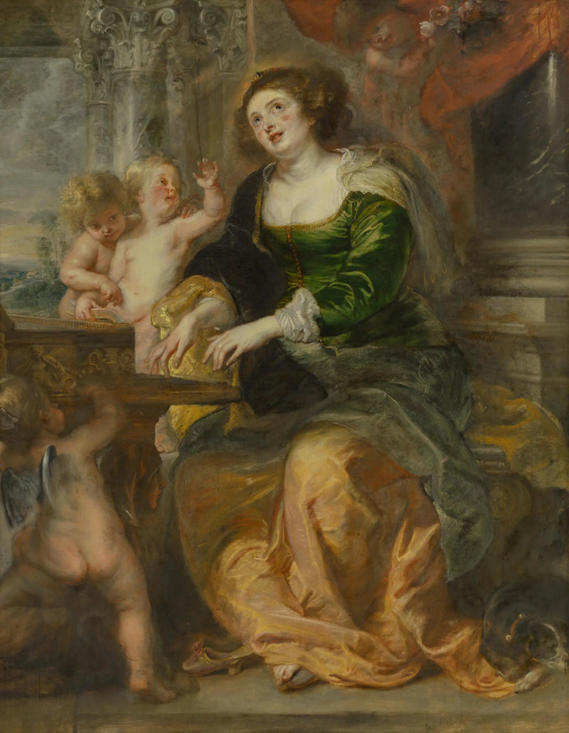 Santa Cecilia tocando el virginal - Peter Paul Rubens