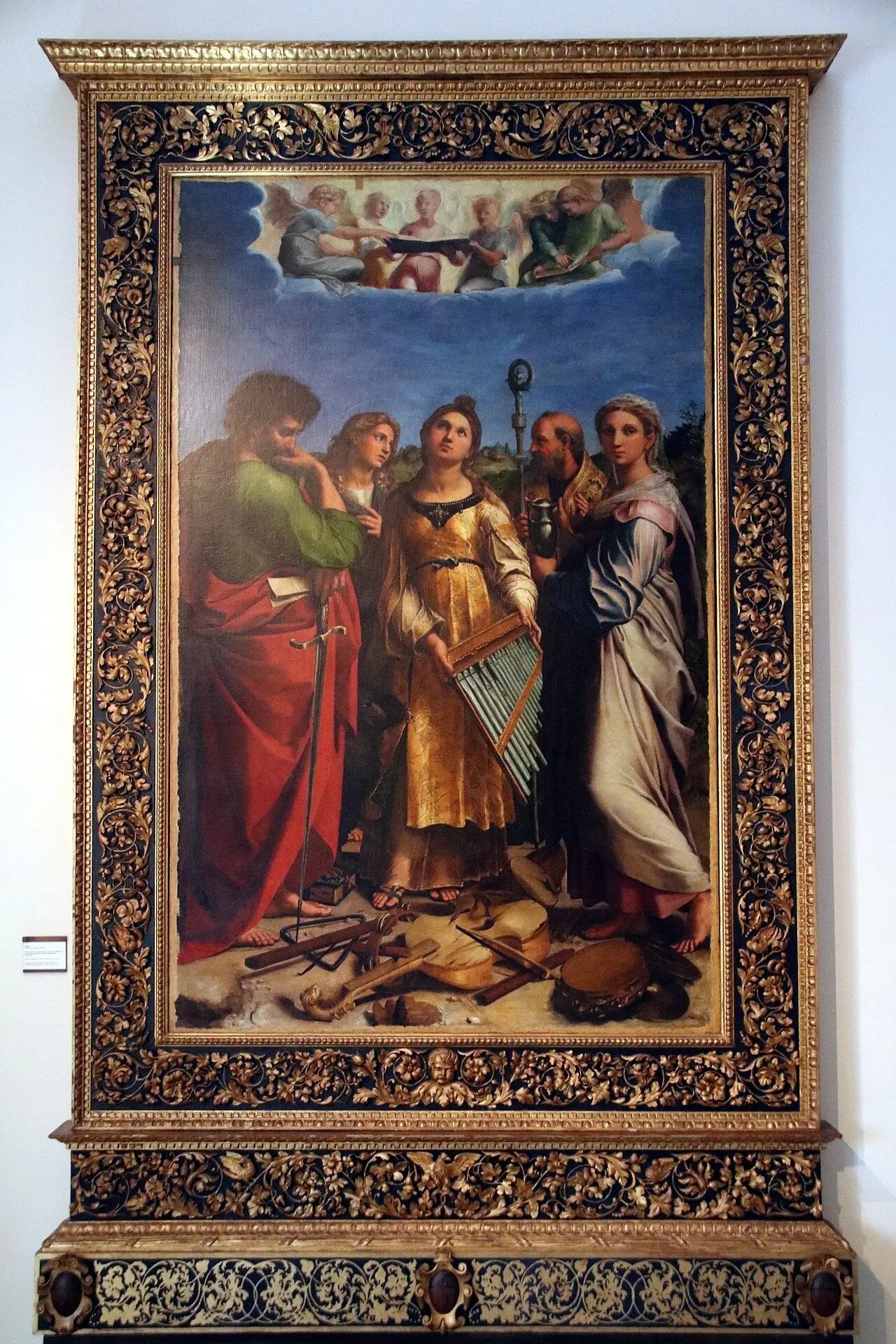 Sainte Cécile - Raphaël Sanzio image 2 copie de tableau peinte à la main