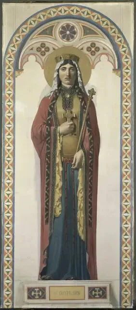 Santa Clotilde, esposa de Clodoveo - Jean-Auguste-Dominique Ingres