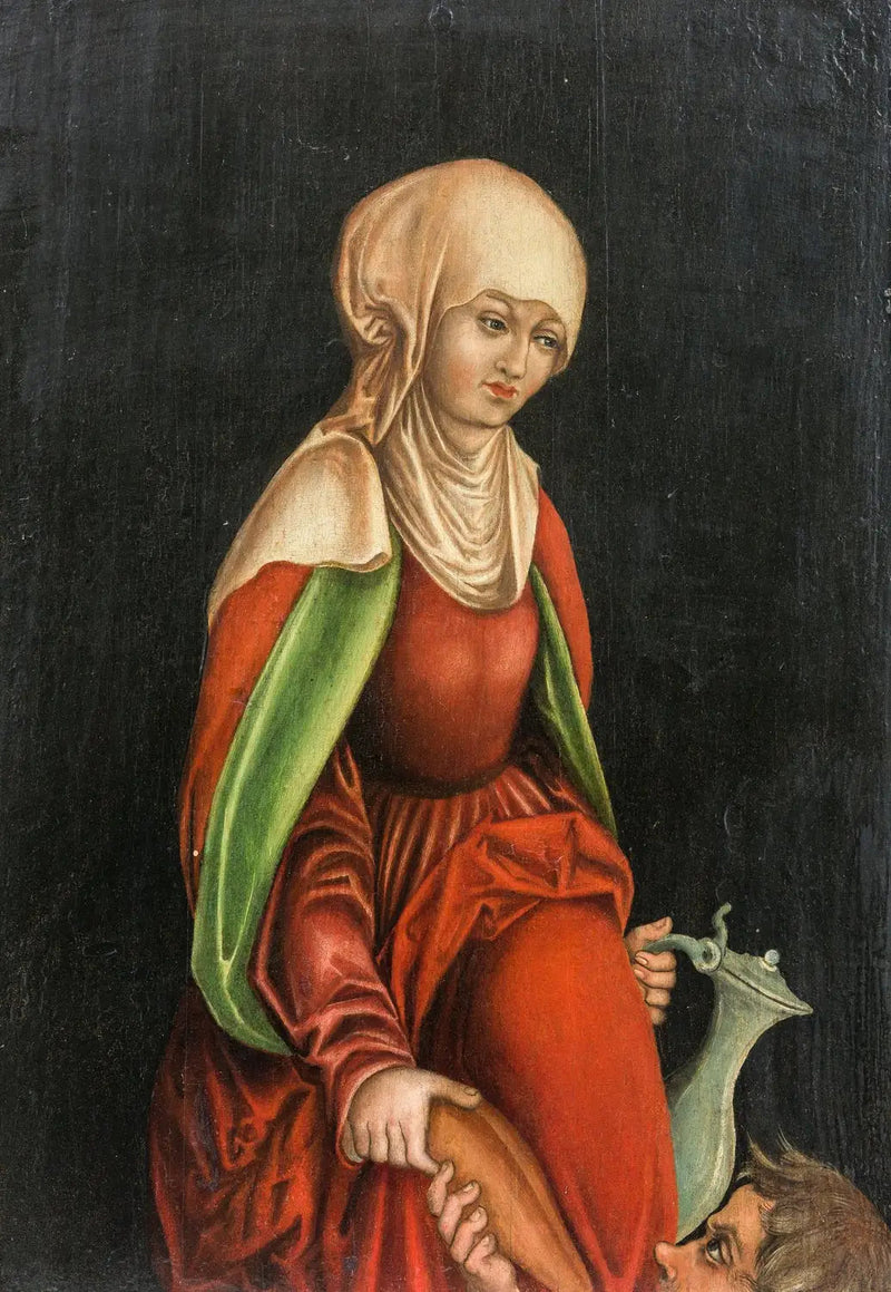 Santa Isabel de Hungría da pan y agua a un mendigo - Lucas Cranach el Viejo