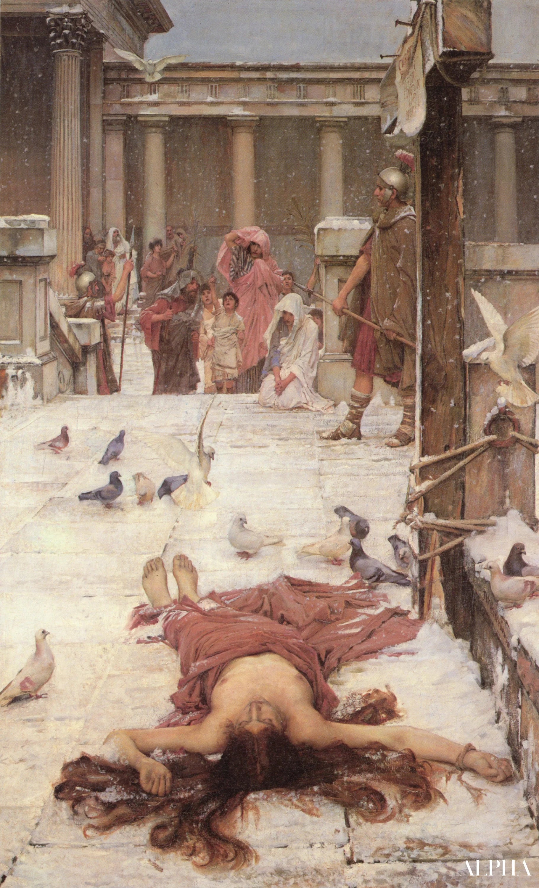Reproduction du tableau « Sainte Eulalie - John William Waterhouse » par Alpha Reproduction en peinture à l’huile