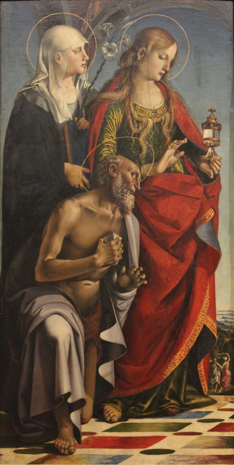 Santa Eustacia, Santa María Magdalena y San Jerónimo - Luca Signorelli