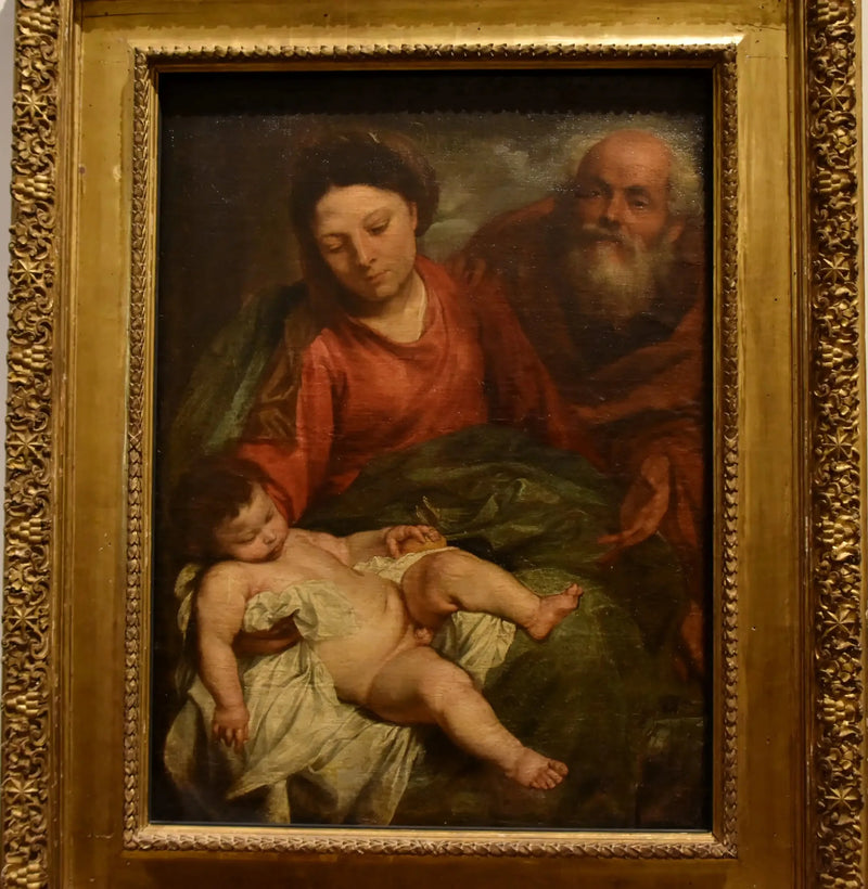 Santa Familia con el Niño Dormido - Antoine van Dyck