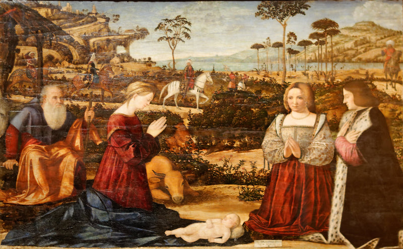Santa Familia y Donantes - Vittore Carpaccio