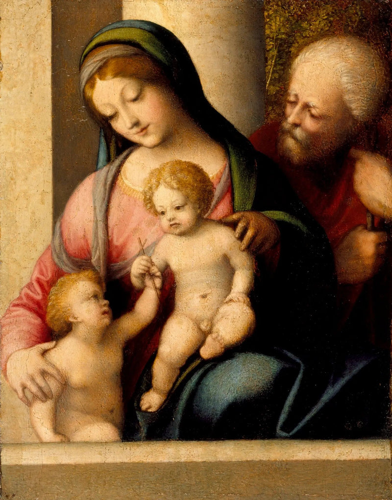 Santa Familia y san Juan - Antonio da Correggio