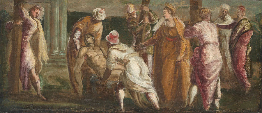 Santa Helena verificando la Verdadera Cruz - Jacopo Tintoretto
