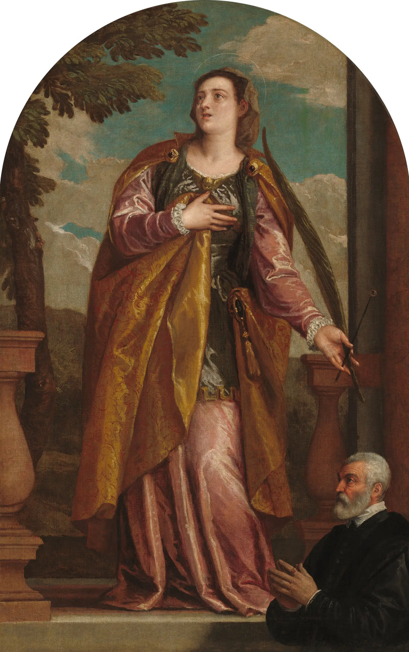 Santa Lucía y un donante - Paolo Veronese
