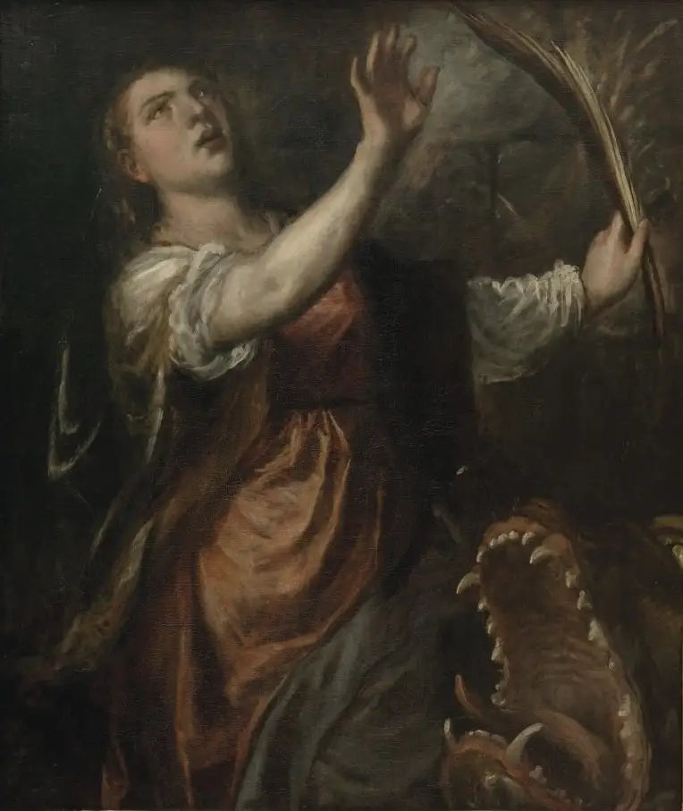 Santa Margarita y el Dragón - Tiziano