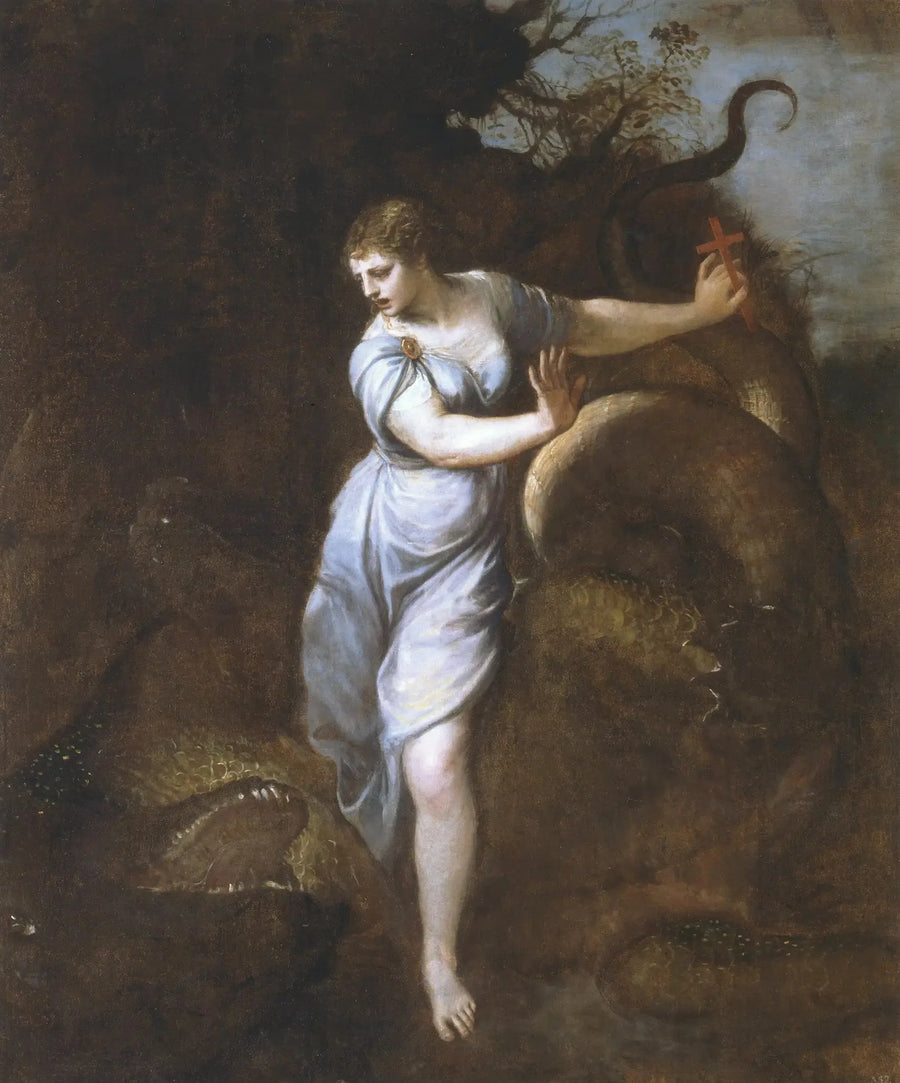 Santa Margarita y el Dragón - Tiziano