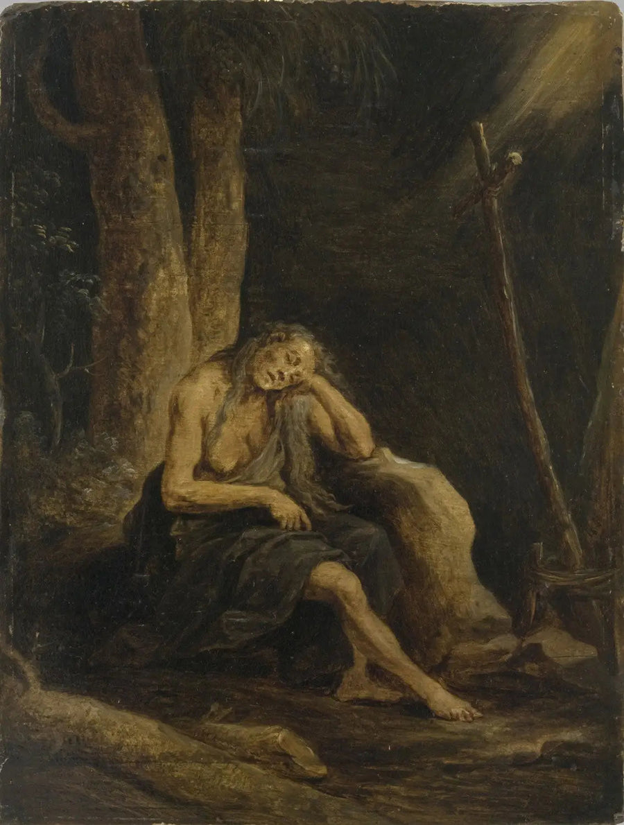 Santa María de Egipto en el desierto - David Teniers el Joven