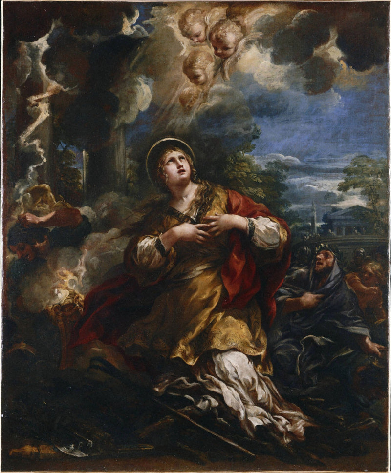 Santa Martina se niega a adorar a los ídolos - Pietro da Cortona