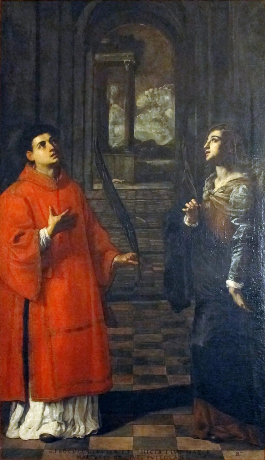 Santa Procule de Pouzzoles y su madre de Santa Nicaea - Artemisia Gentileschi