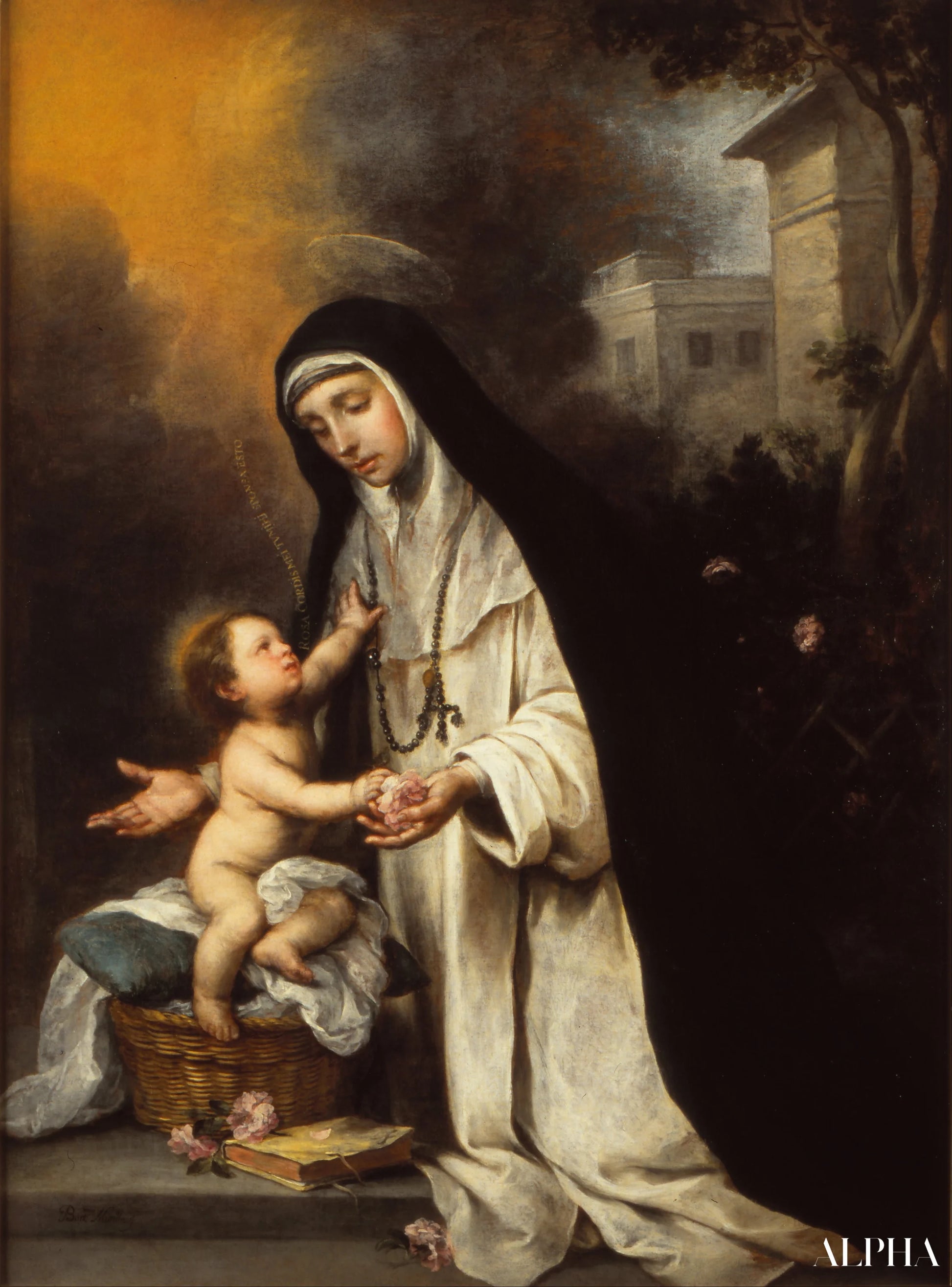 Reproduction du tableau « Sainte Rose de Lima - Bartolomé Esteban Murillo » par Alpha Reproduction en peinture à l’huile