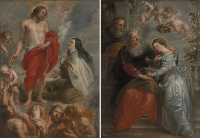 Santa Teresa y la educación de María - Peter Paul Rubens