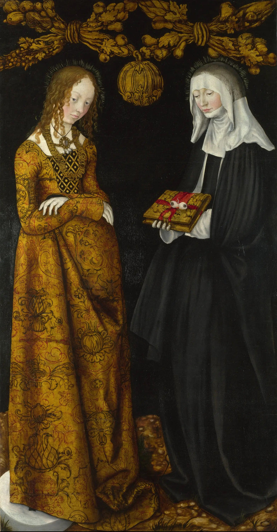 Santas Cristina y Ottilia - Lucas Cranach el Viejo
