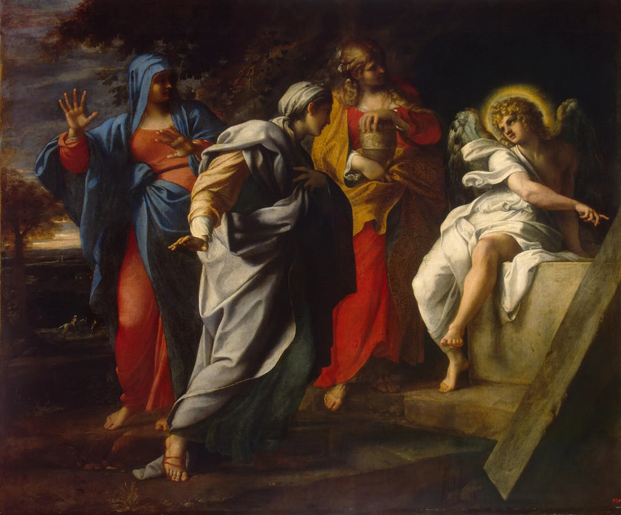 Santas mujeres en el sepulcro de Cristo - Annibale Carracci