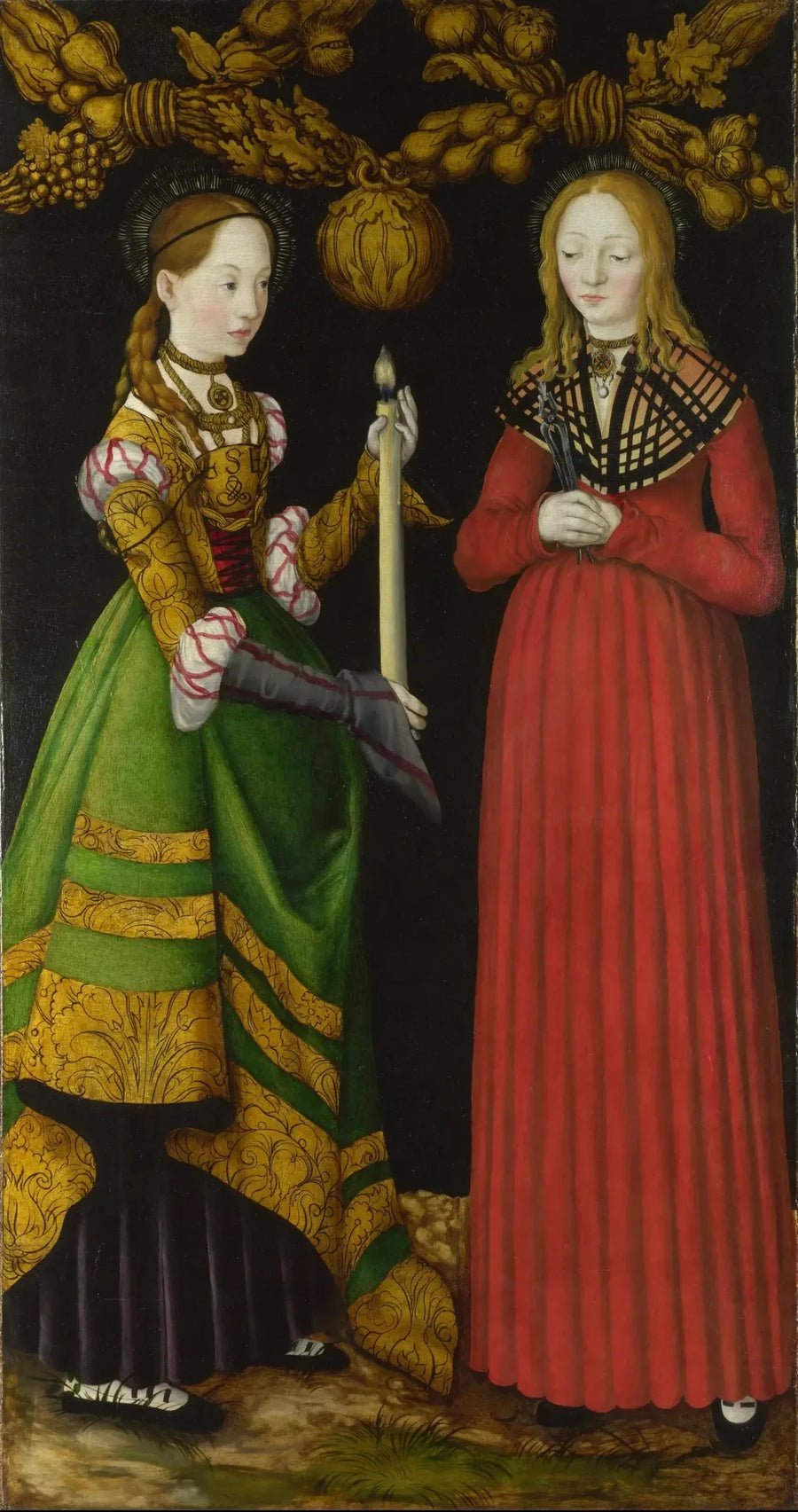 Santa Genoveva y Apolonía - Lucas Cranach el Viejo