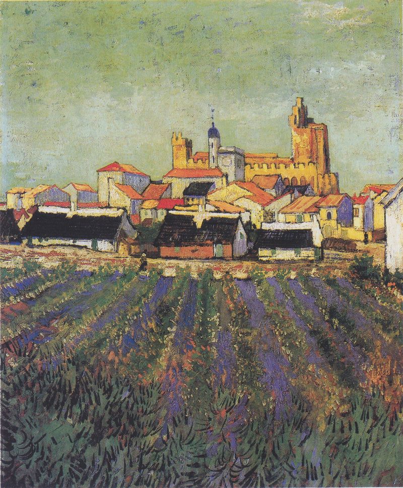 Vista de las Santas Marías de la Mar - Vincent van Gogh