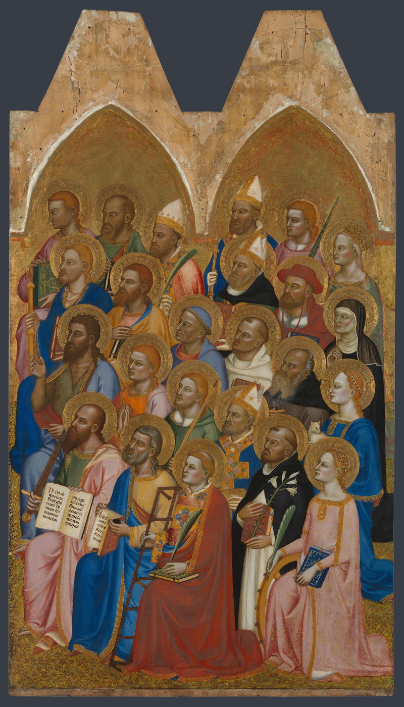 Santos adoradores: Panel principal derecho - Jacopo di Cione
