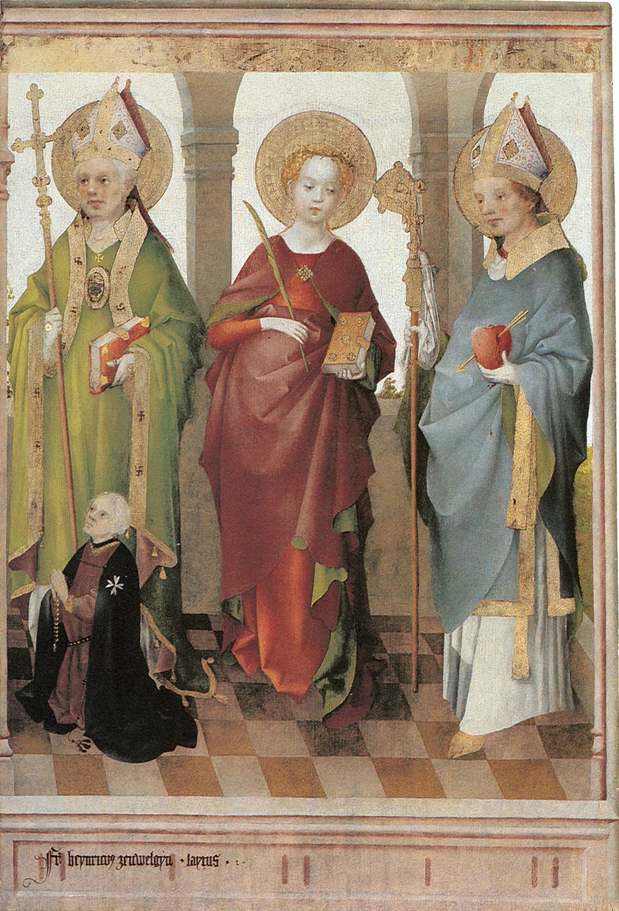 Santos Ambrosio, Cécile y Augusto - Stefan Lochner