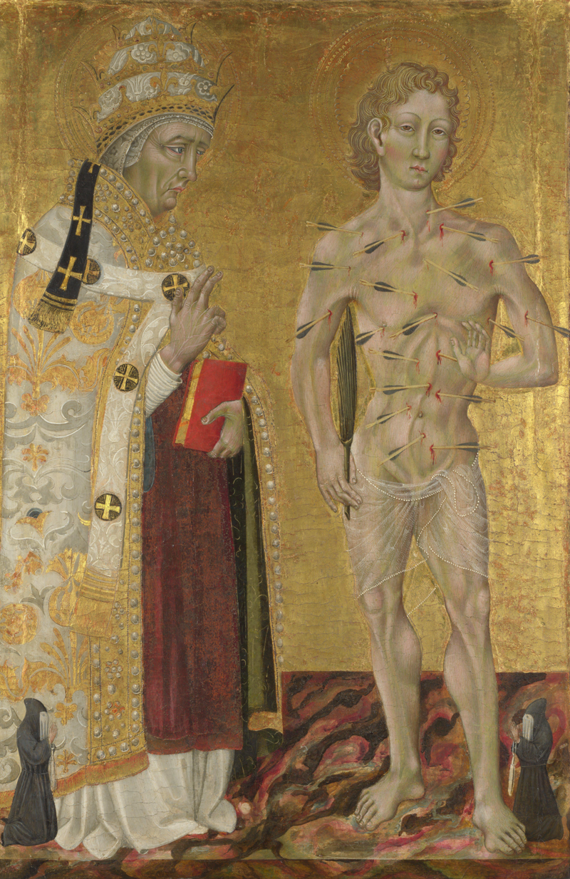 Santos Fabián y Sebastián - Giovanni di Paolo