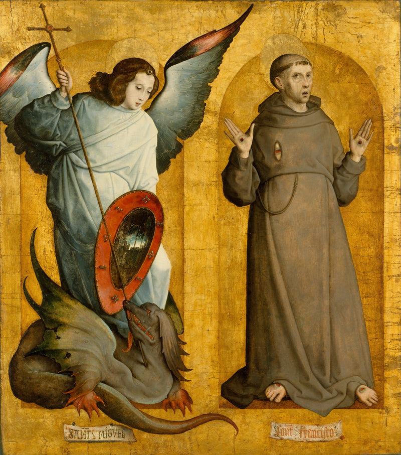 Santos Miguel y Francisco de Asís - Juan de Flandes