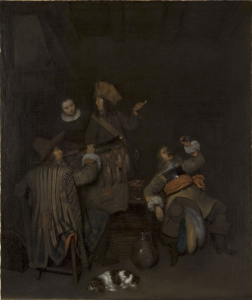 Salle de garde - Gerard ter Borch image 1 reproduction réalisée par Alpha Reproduction