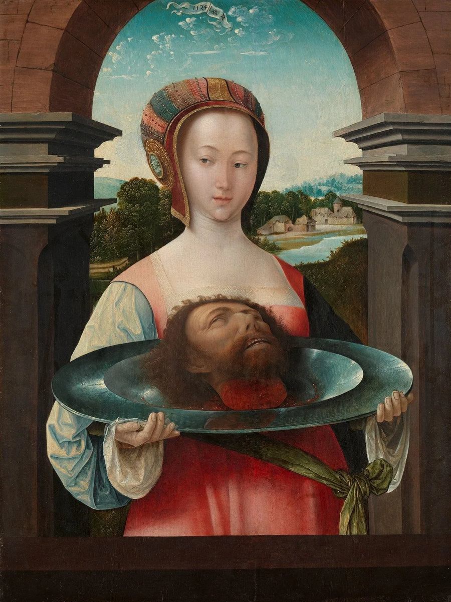 Salomé con la cabeza de Juan Bautista - Jacob Cornelisz van Oostsanen