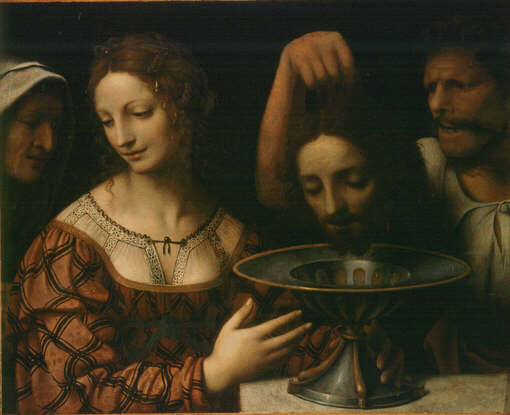 Salomé con la cabeza de san Juan Bautista - Bernardino Luini