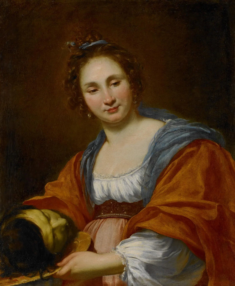Salomé recibiendo la cabeza de san Juan Bautista - Simon Vouet