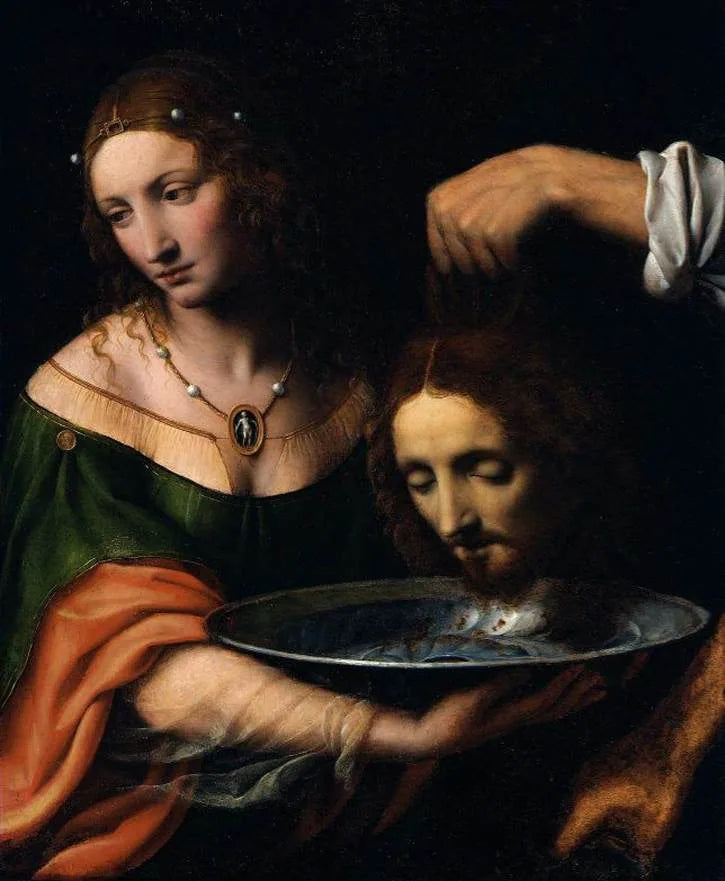 Salomé sosteniendo la cabeza de San Juan Bautista - Bernardino Luini